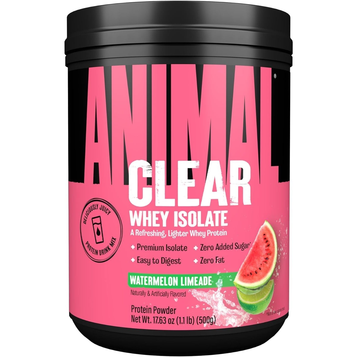 Animal Clear Whey Isolate-20 servings (500 g)-Watermelon Limeade-N101 Nutrition