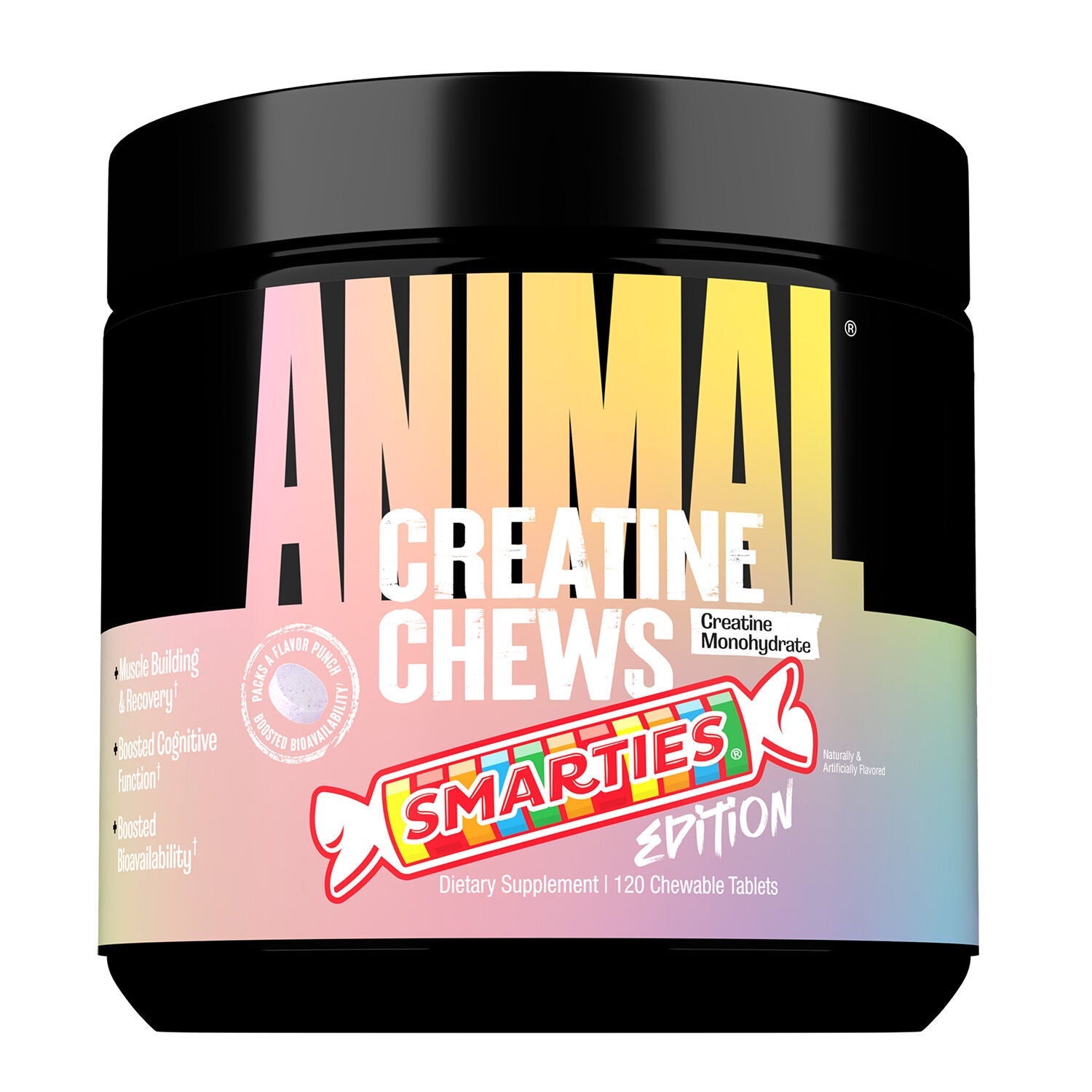Animal Creatine Chews-120 chewable tablets-SMARTIES® Edition-N101 Nutrition
