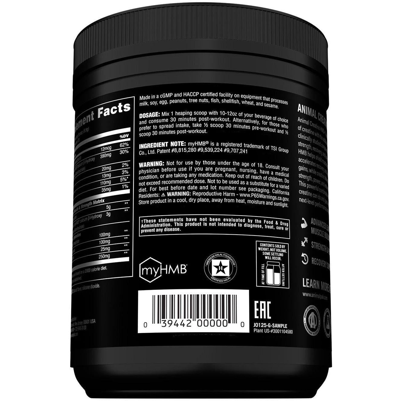 Animal Creatine HMB+-N101 Nutrition