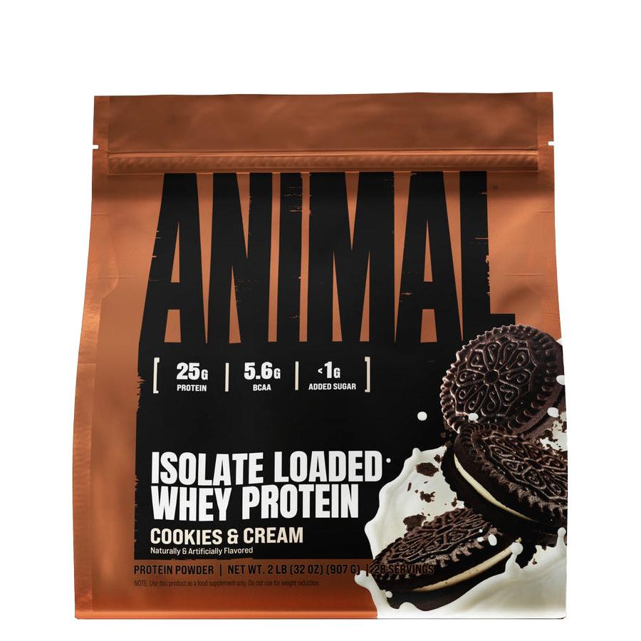 Animal Isolate Loaded Whey Protein-2 lbs-Cookies & Cream-N101 Nutrition