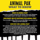 Animal Pak-N101 Nutrition