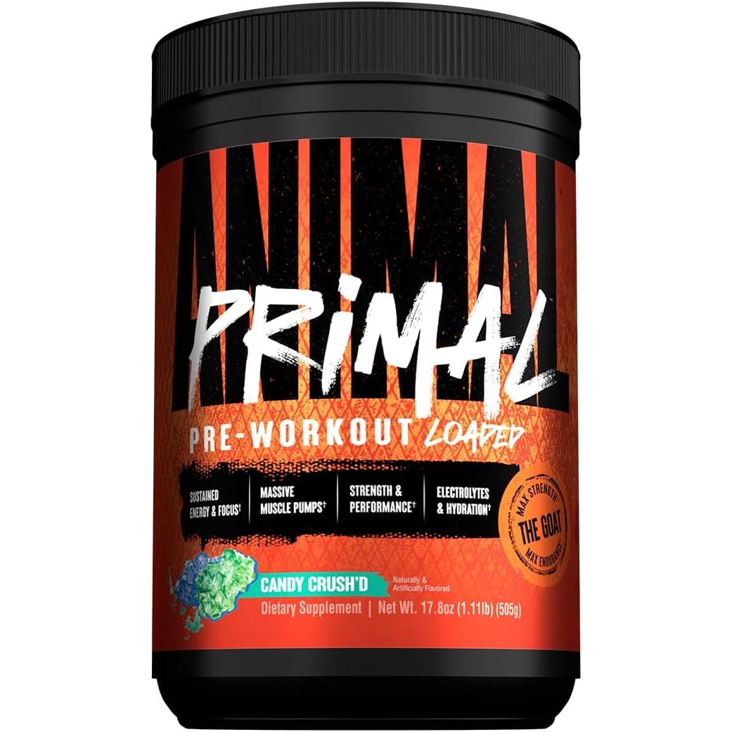 Animal Primal Loaded Pre-Workout-25 servings-Candy Crush'd-N101 Nutrition