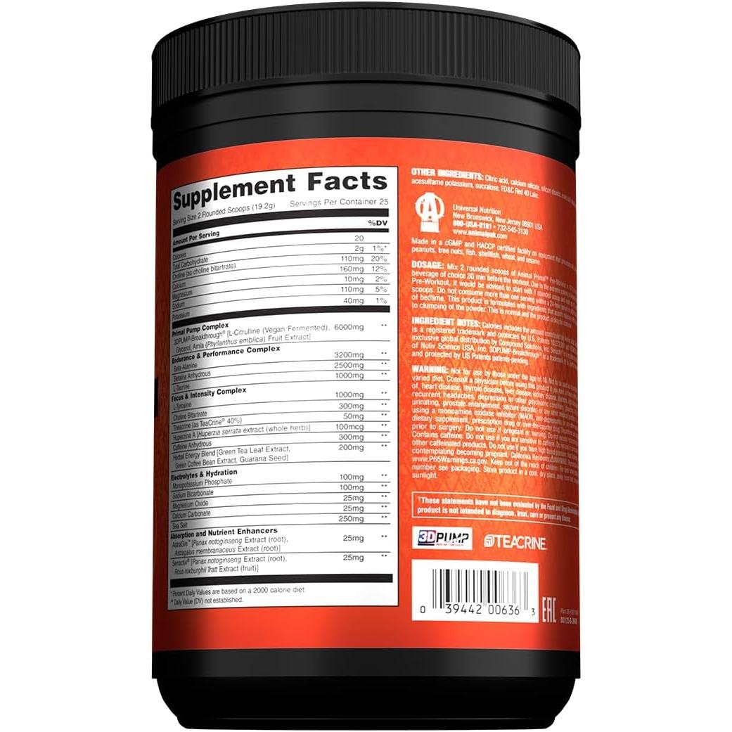 Animal Primal Loaded Pre-Workout-N101 Nutrition