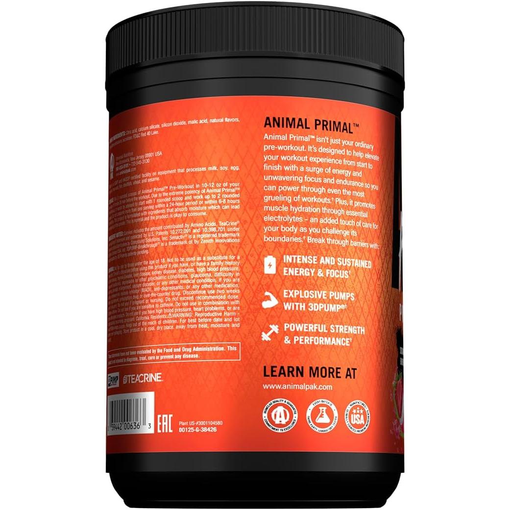 Animal Primal Loaded Pre-Workout-N101 Nutrition