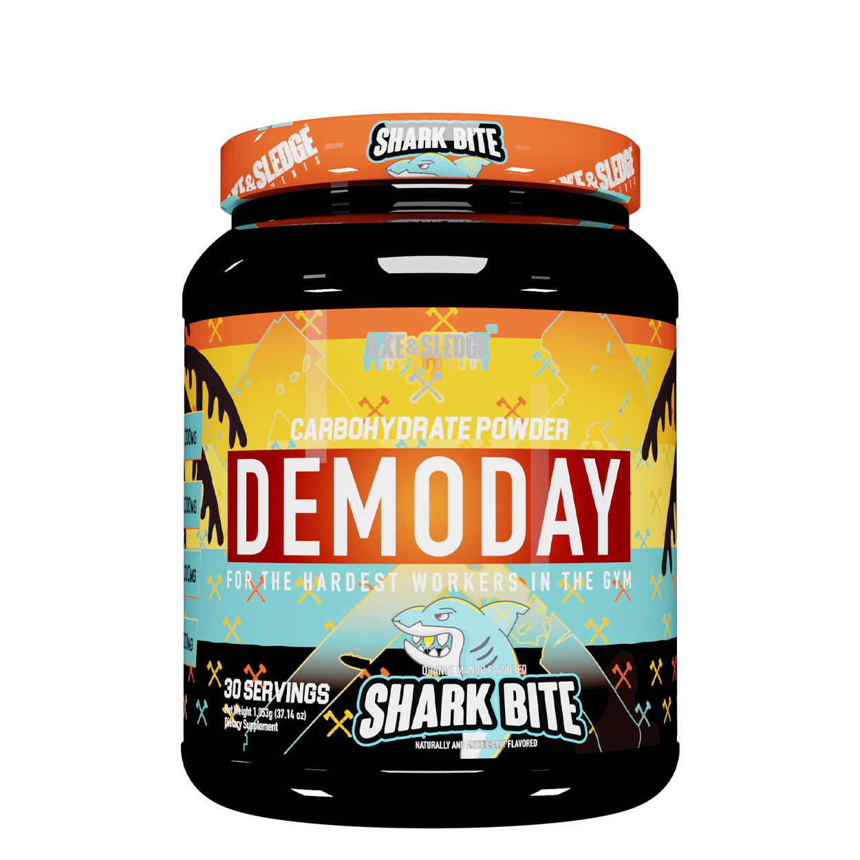 Axe & Sledge Demo Day Carbohydrate Powder-30 servings (1020 g)-Shark Bite-N101 Nutrition