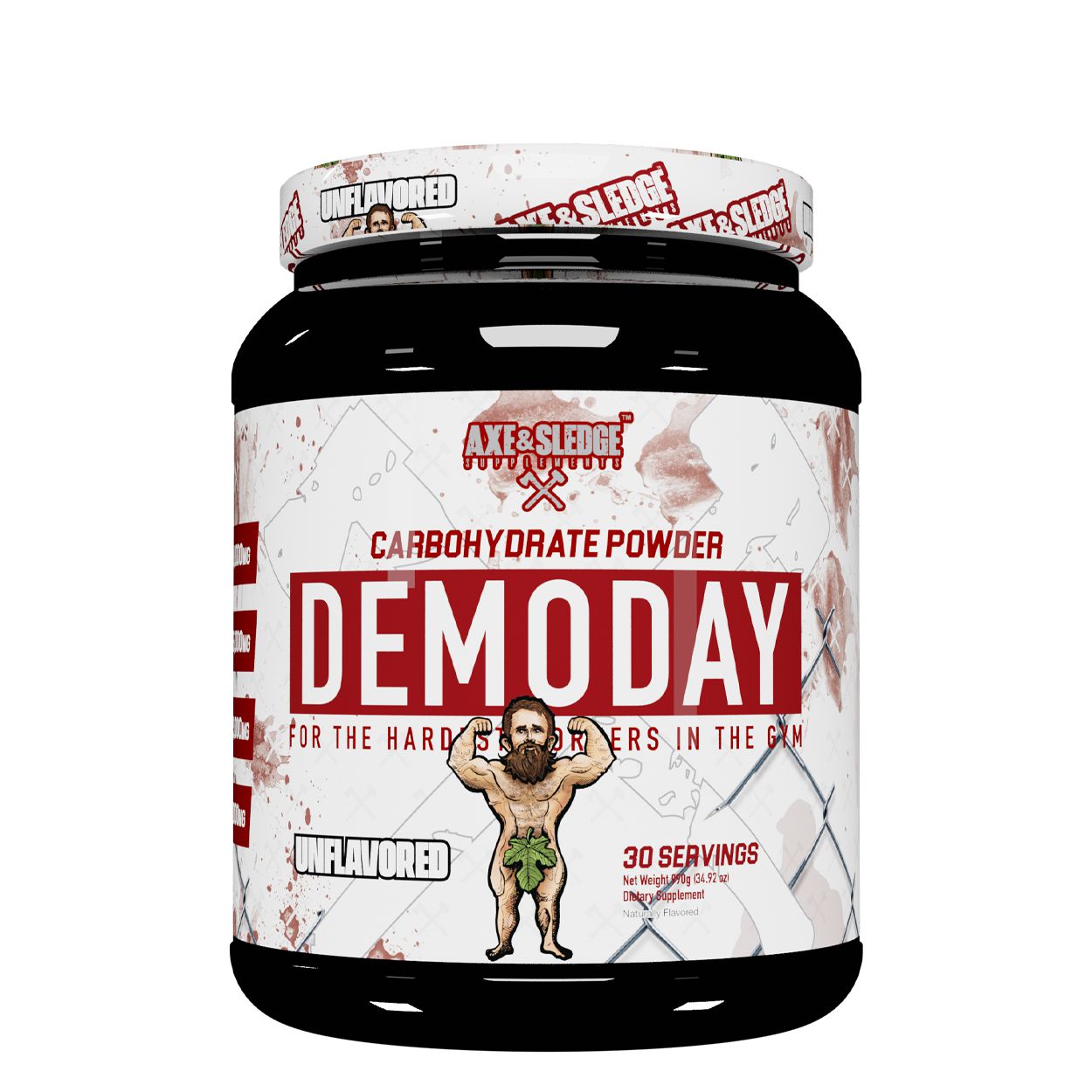 Axe & Sledge Demo Day Carbohydrate Powder-30 servings (1020 g)-Unflavored-N101 Nutrition