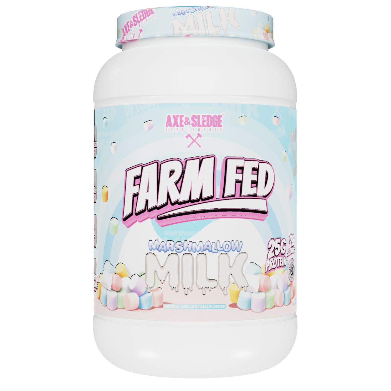 Axe & Sledge FARM FED 100% Whey Protein Isolate-28 servings-Marshmallow Milk-N101 Nutrition