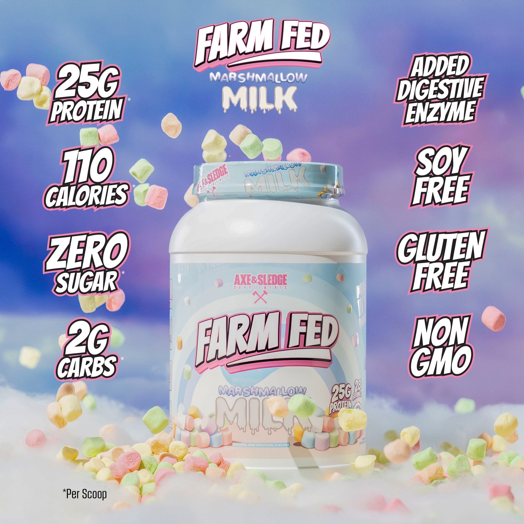 Axe & Sledge FARM FED 100% Whey Protein Isolate-N101 Nutrition