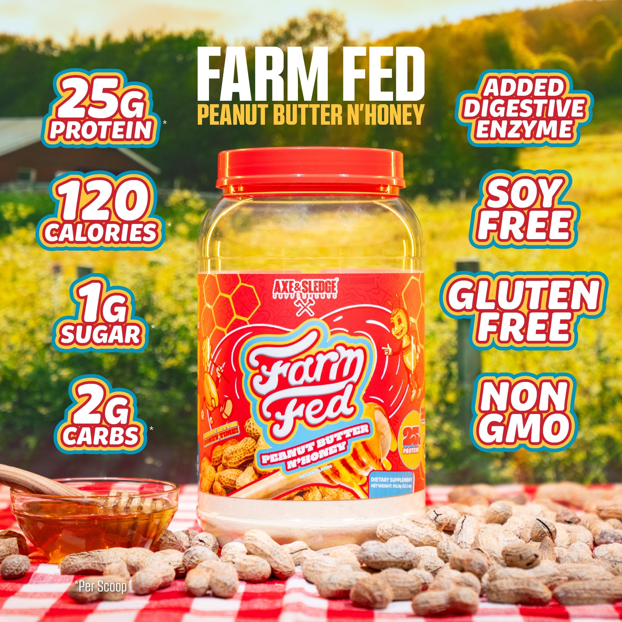 Axe & Sledge FARM FED 100% Whey Protein Isolate-N101 Nutrition