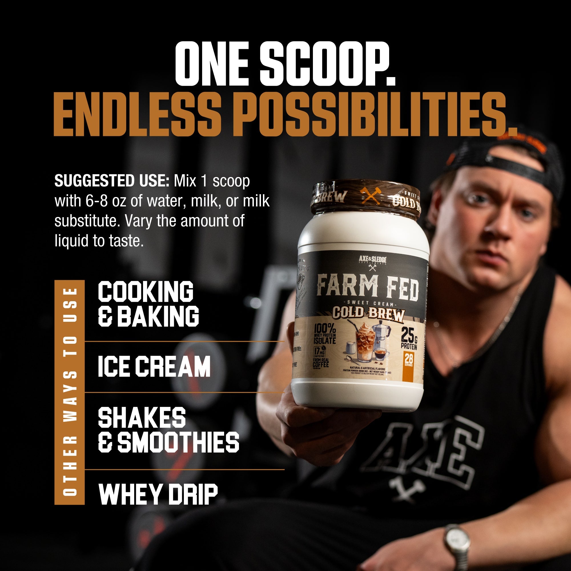 Axe & Sledge FARM FED 100% Whey Protein Isolate-N101 Nutrition