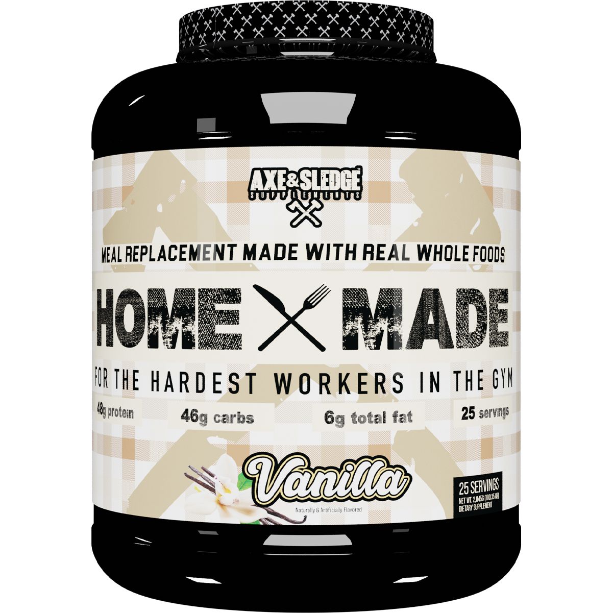 Axe & Sledge HOME MADE Whole Foods Meal Replacement-25 servings-Vanilla-N101 Nutrition