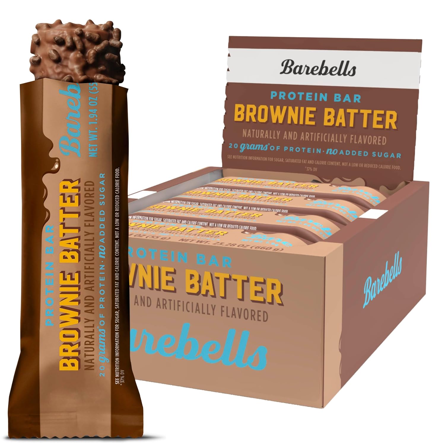 Barebells Protein Bars-Box (12 bars)-Brownie Batter-N101 Nutrition