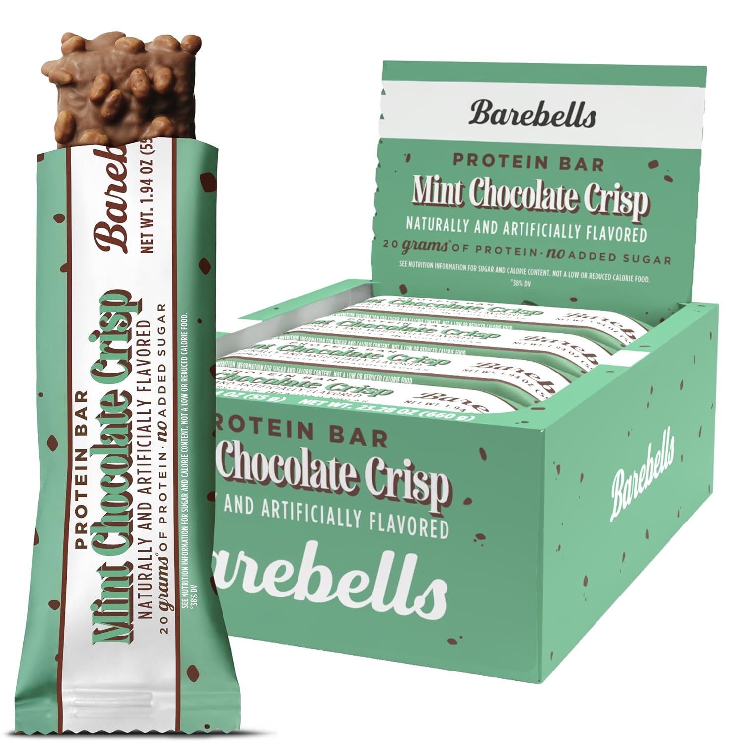 Barebells Protein Bars-Box (12 bars)-Mint Chocolate Crisp-N101 Nutrition