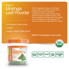 BareOrganics Moringa Leaf Powder-N101 Nutrition