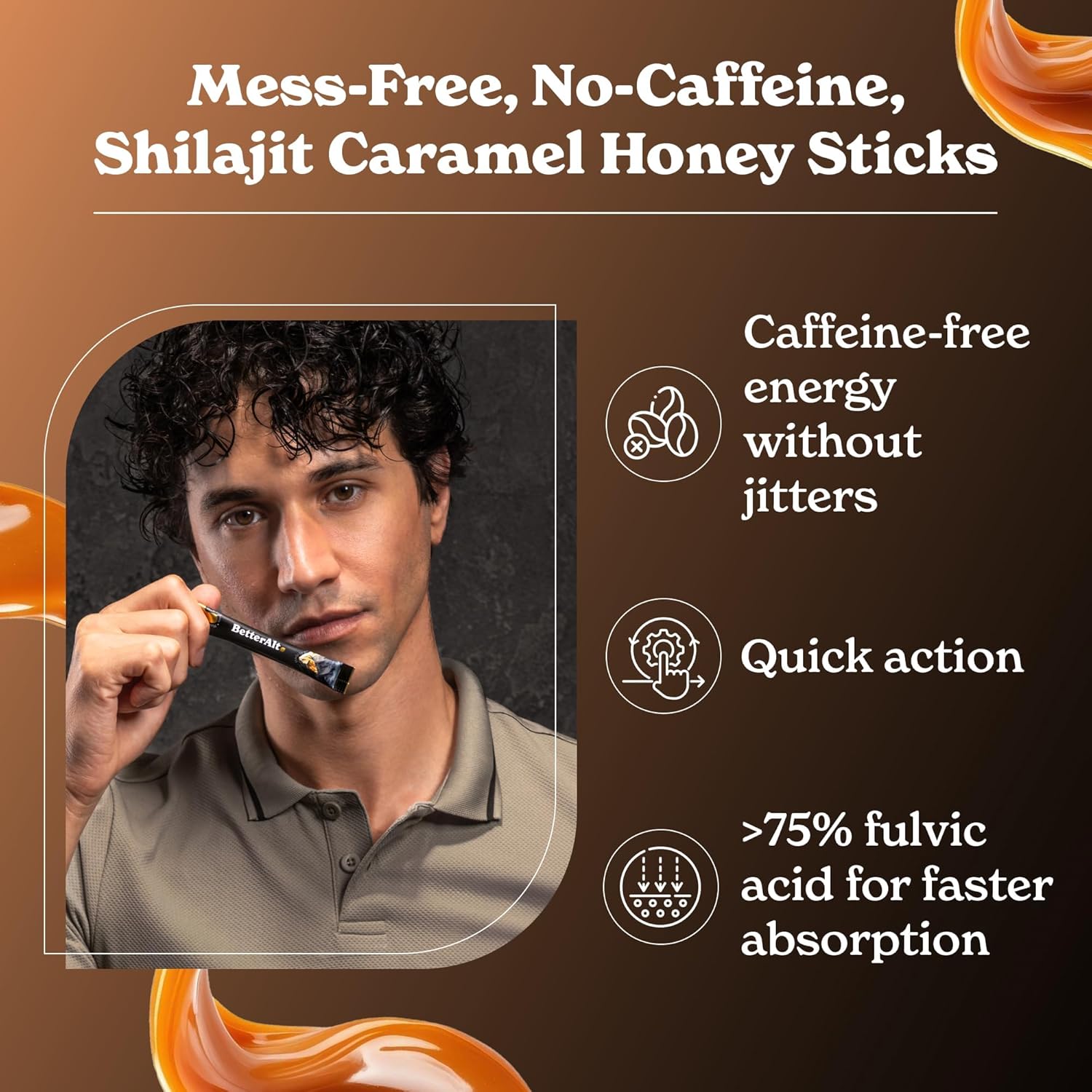 BetterAlt Himalayan Shilajit Honey Sticks-N101 Nutrition