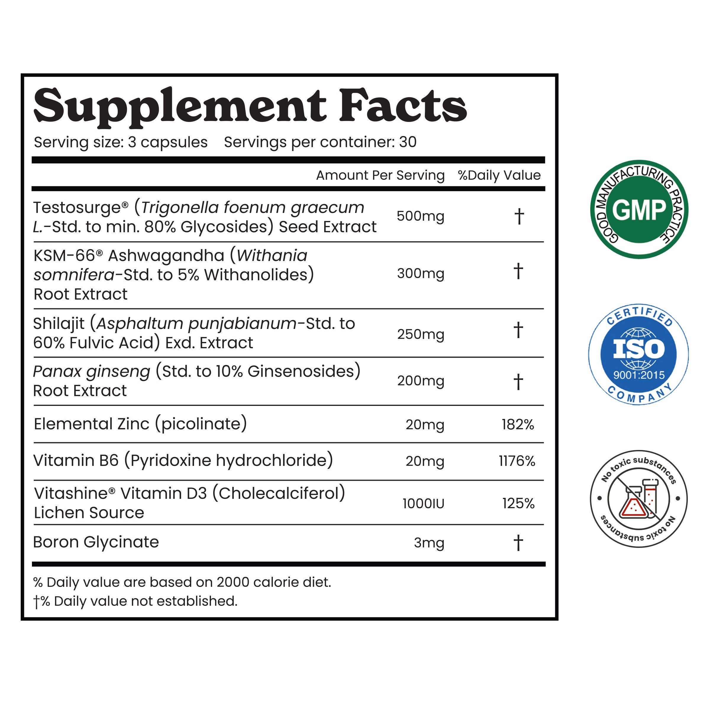 BetterAlt Testo PRO-N101 Nutrition