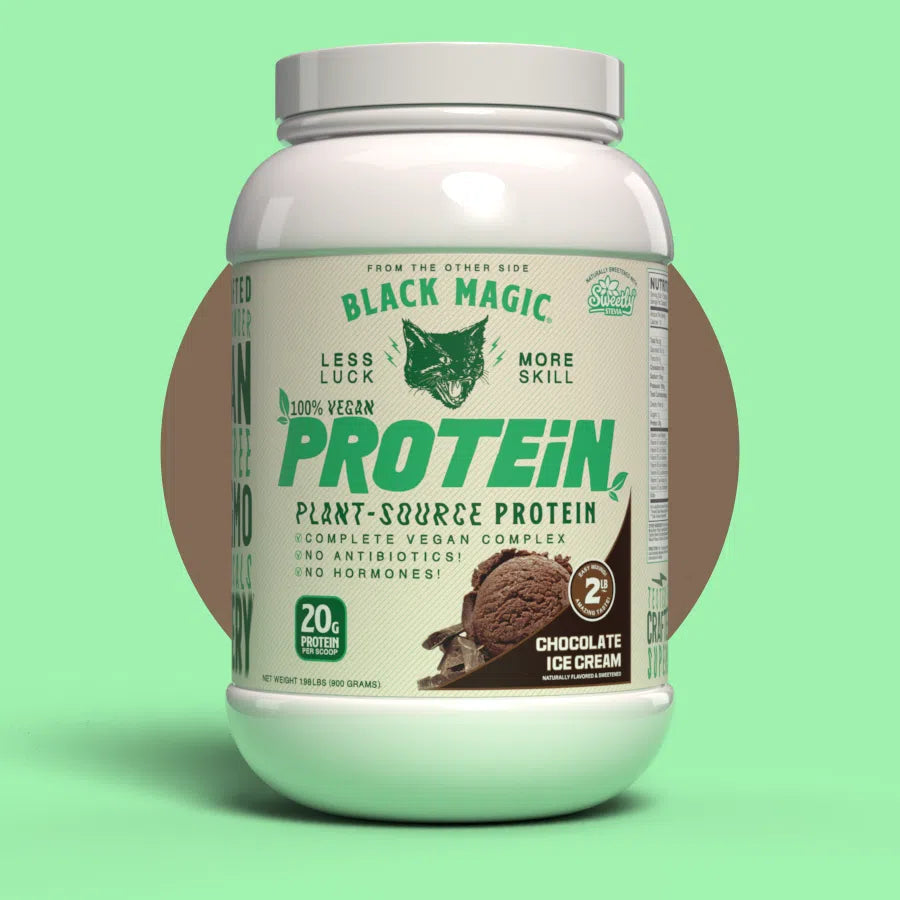 Black Magic 100% Vegan Plant-Source Protein-25 servings-Chocolate Ice Cream-N101 Nutrition