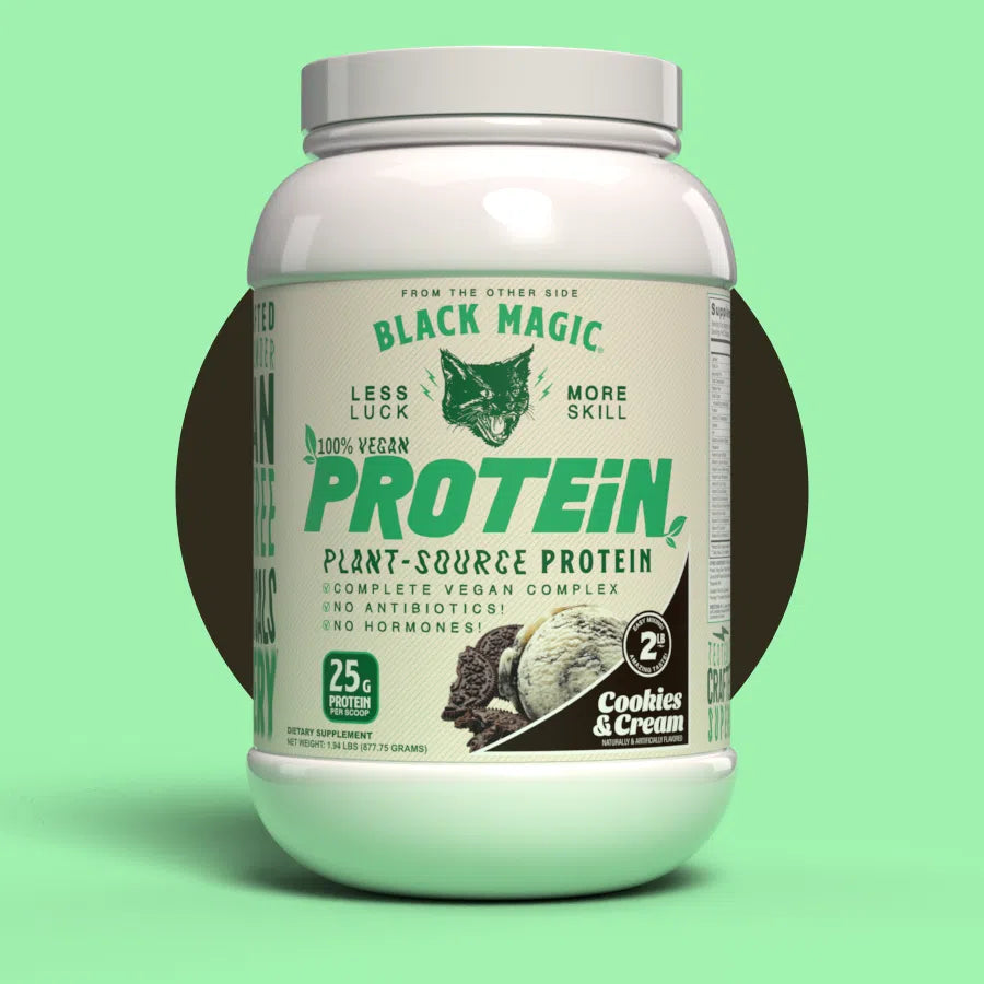 Black Magic 100% Vegan Plant-Source Protein-25 servings-Cookies & Cream-N101 Nutrition