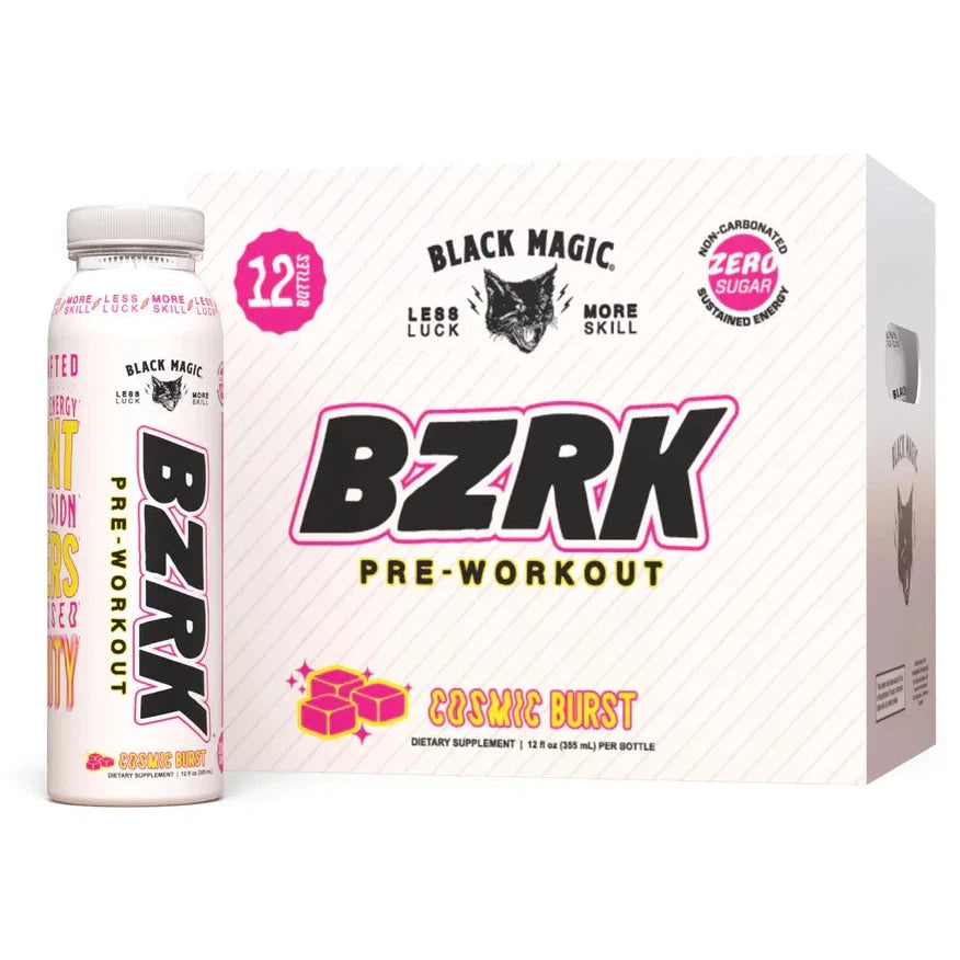 Black Magic BZRK Pre-Workout RTD-Case (12 bottles)-Cosmic Burst-N101 Nutrition