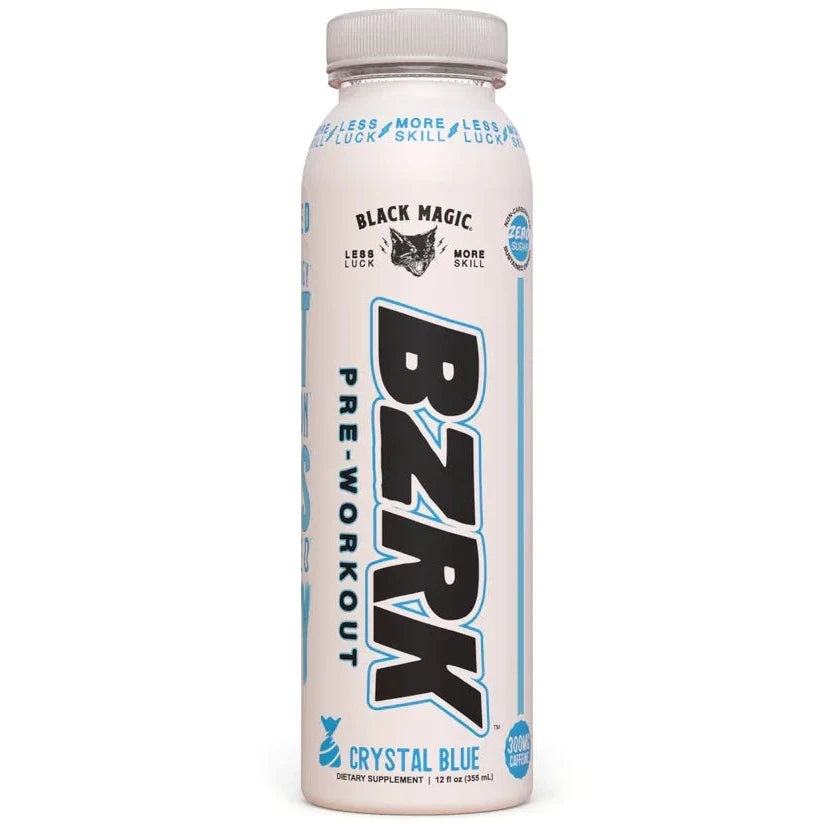 Black Magic BZRK Pre-Workout RTD-Single (12 fl oz)-Crystal Blue-N101 Nutrition