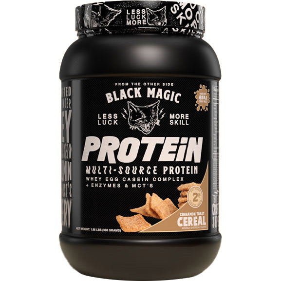 Black Magic Multi-Source Protein-25 servings-Cinnamon Toast Cereal-N101 Nutrition