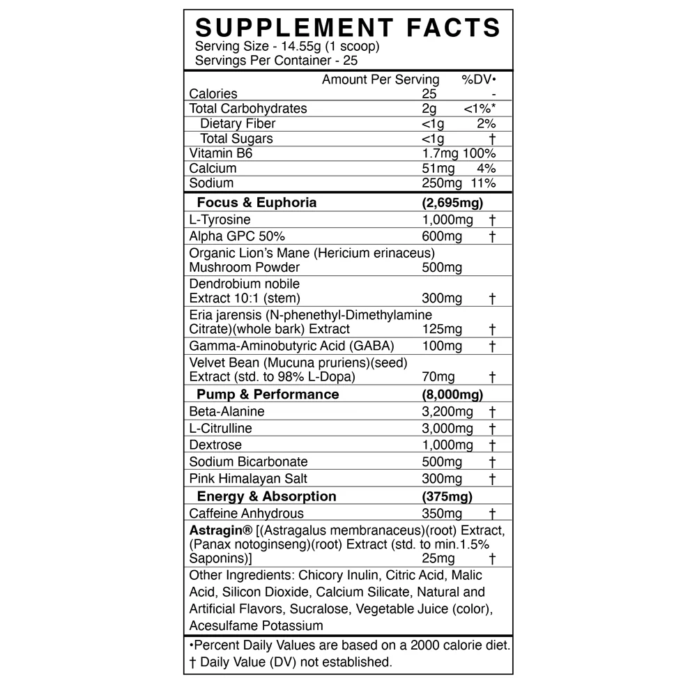 Blackmarket AdreN.O.lyn Nootropic-N101 Nutrition