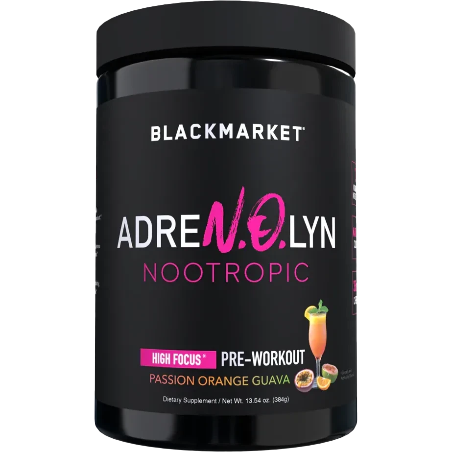 Blackmarket AdreN.O.lyn Nootropic-25 servings-Passion Orange Guava-N101 Nutrition