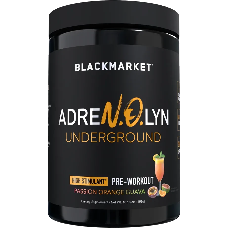 Blackmarket AdreN.O.lyn Underground-25 servings-Passion Orange Guava-N101 Nutrition