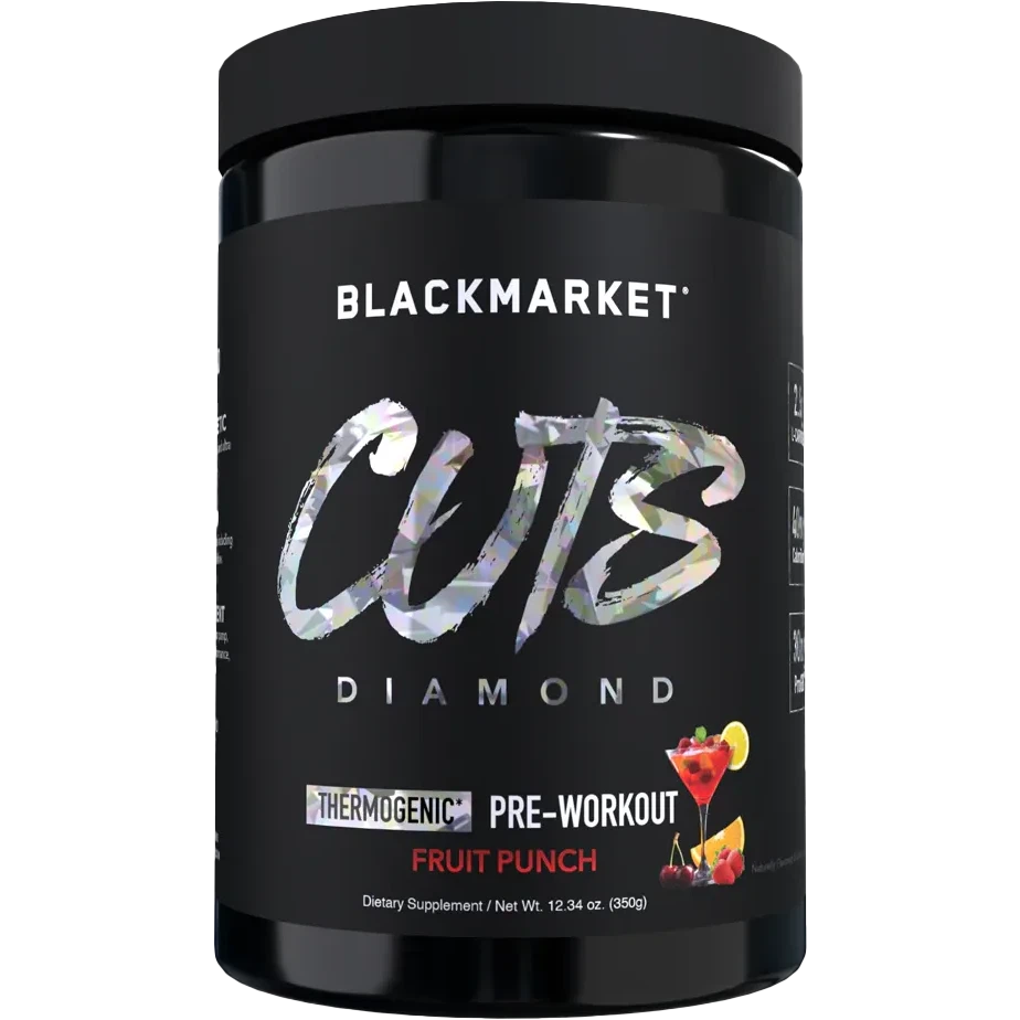 Blackmarket CUTS Diamond-25 servings-Fruit Punch-N101 Nutrition