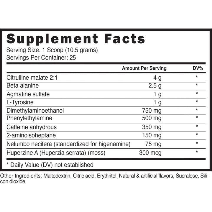 Blackstone Labs Dust X-N101 Nutrition