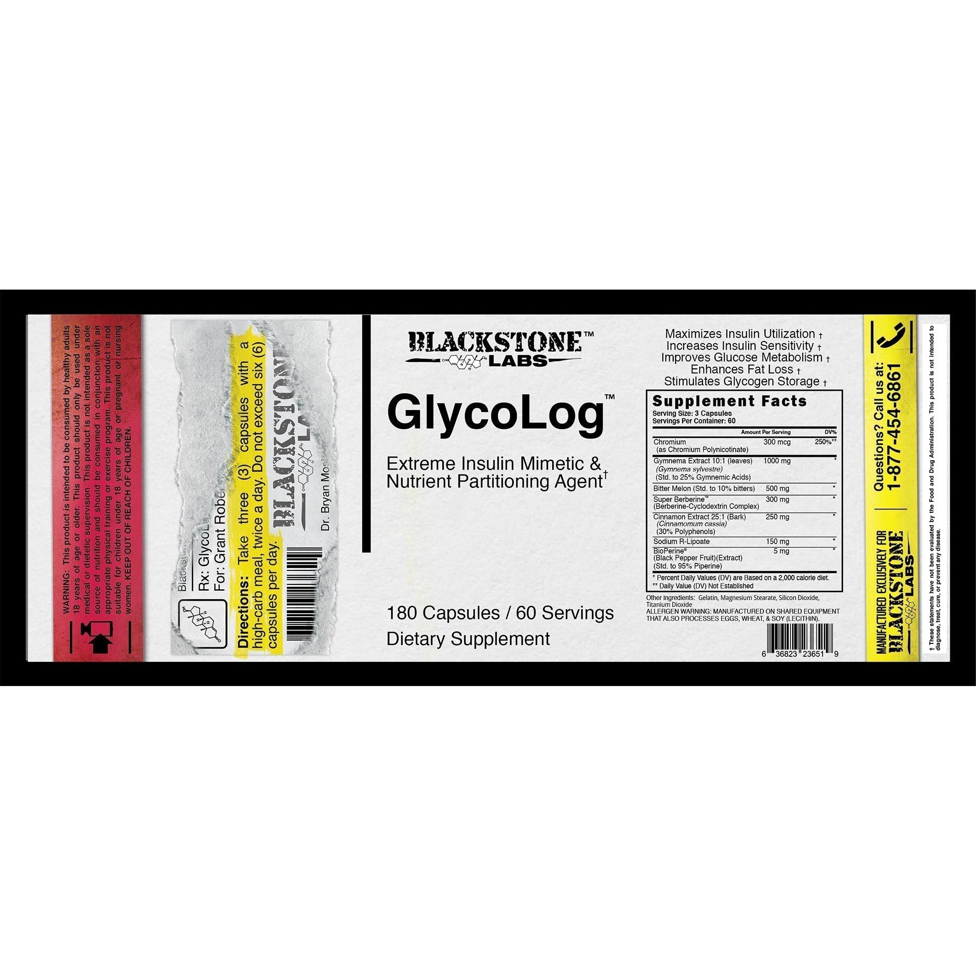 Blackstone Labs Glycolog-180 capsules-N101 Nutrition