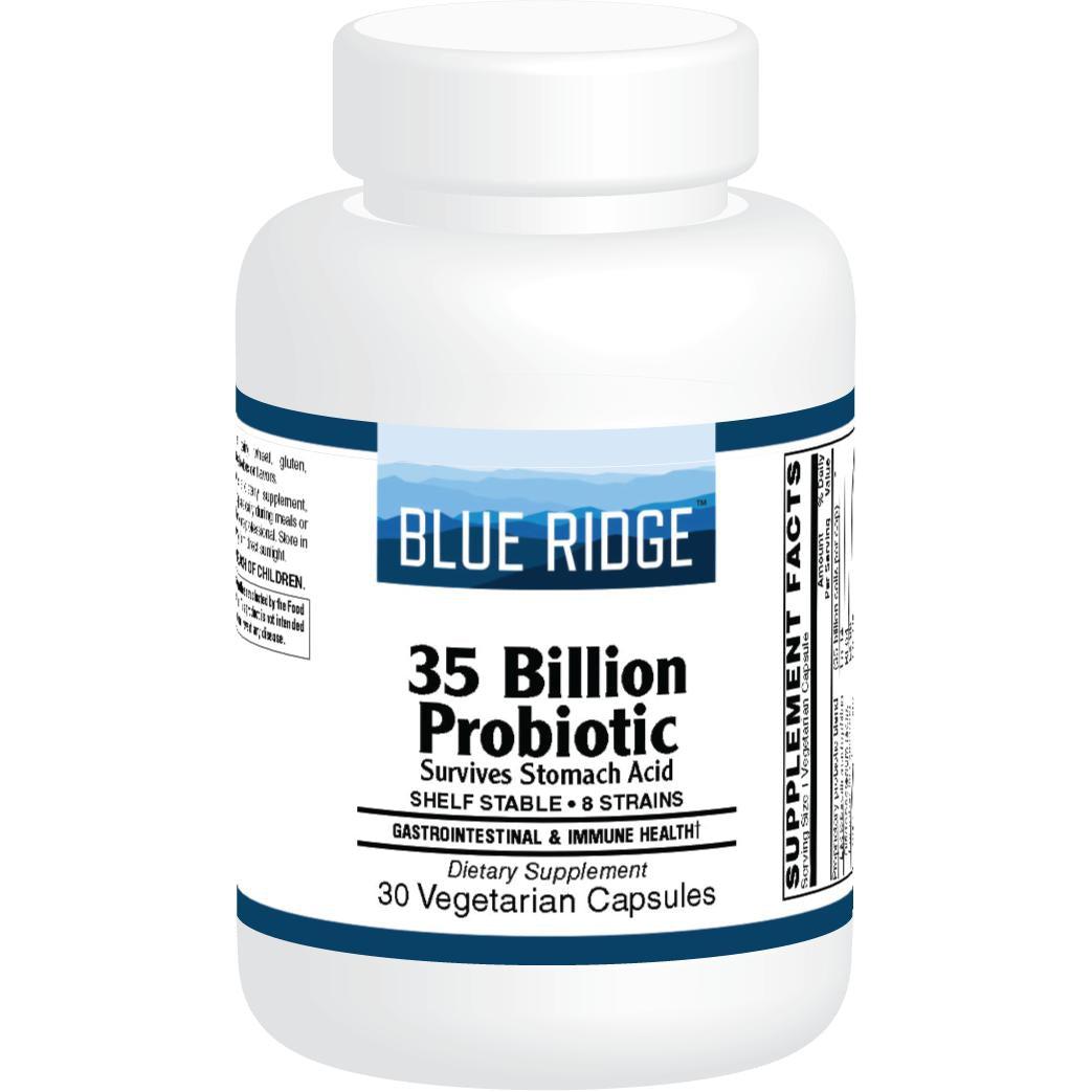 Blue Ridge 35 Billion Probiotic-30 vegetarian capsules-N101 Nutrition