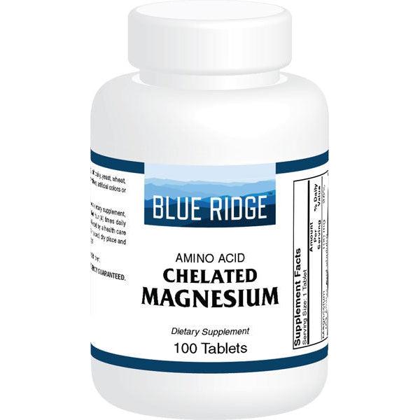 Blue Ridge Magnesium (Amino Acid Chelate)-100 tablets-N101 Nutrition