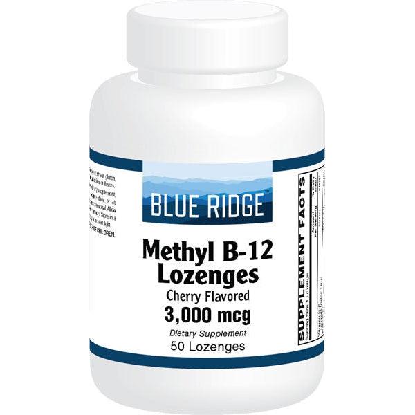 Blue Ridge Methyl B-12 Lozenges 3000 mcg-50 lozenges-N101 Nutrition