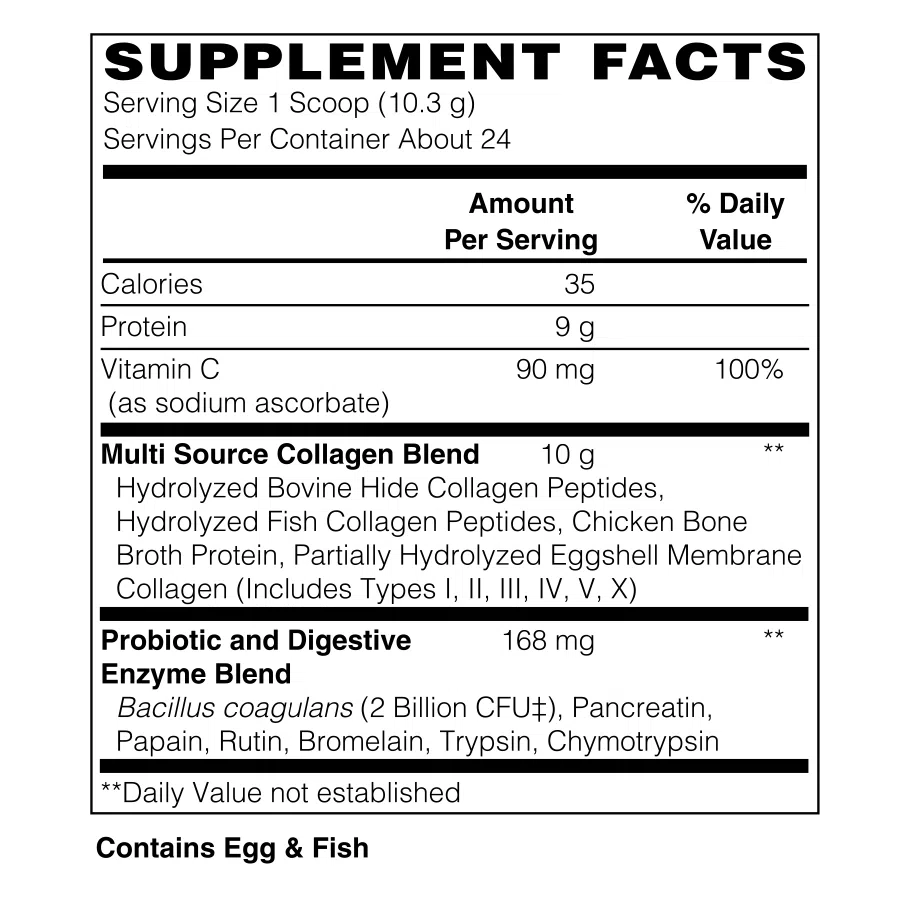 Blue Ridge Multi Source Collagen Peptides-24 servings (246 g)-N101 Nutrition