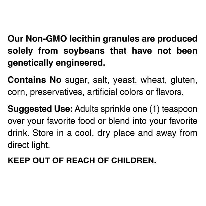 Blue Ridge Non-GMO Lecithin Granules-16 oz (454 g)-N101 Nutrition