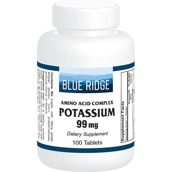 Blue Ridge Potassium 99 mg-100 tablets-N101 Nutrition