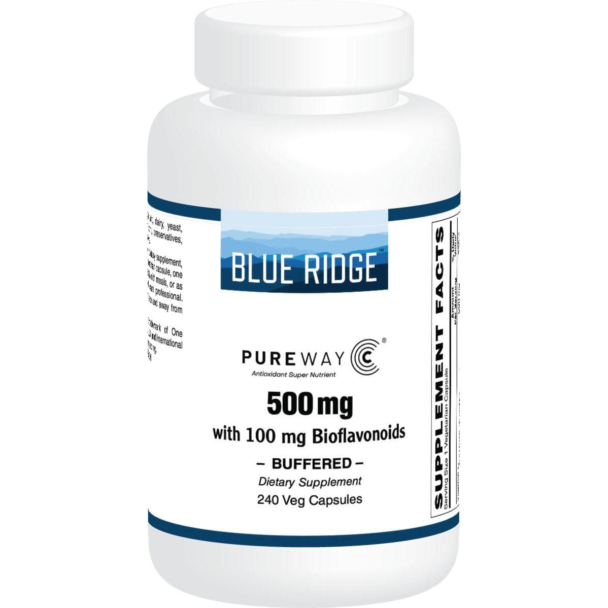 Blue Ridge PureWay-C 500 mg-240 veg capsules-N101 Nutrition