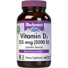 Bluebonnet Vitamin D3 5000 IU-60 vegetable capsules-N101 Nutrition