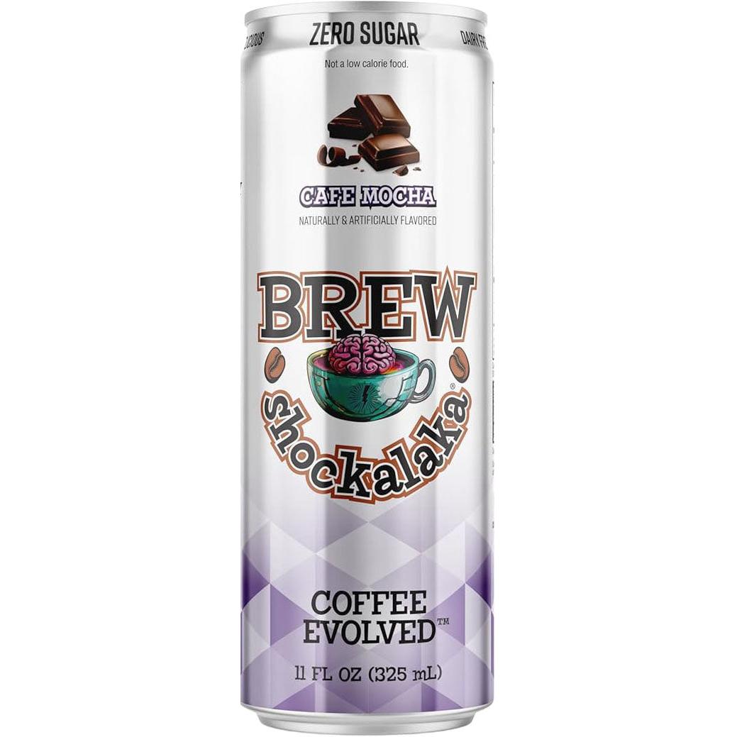 BREW Shockalaka® Coffee-Single (11 fl oz)-Cafe Mocha-N101 Nutrition