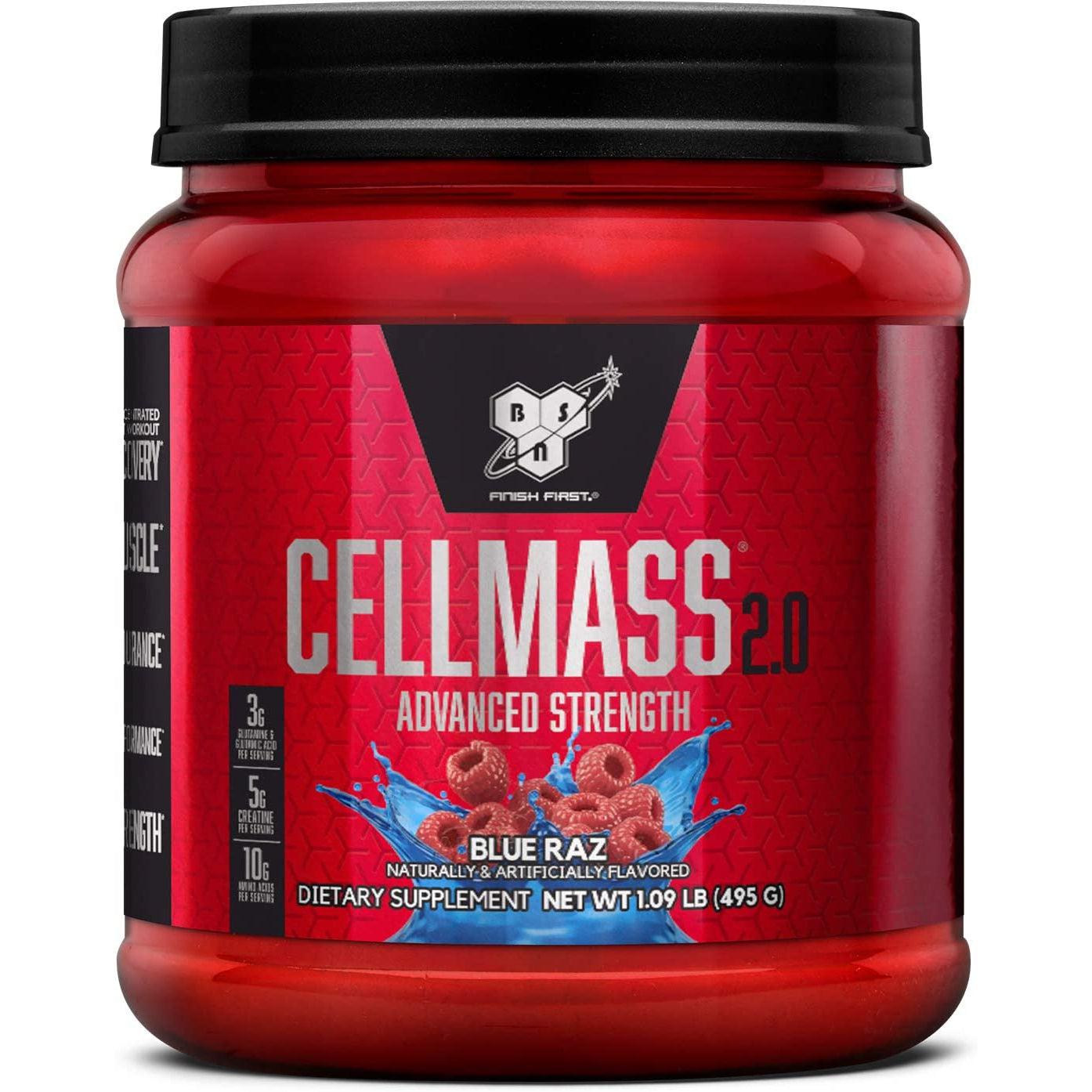 BSN CellMass 2.0-25 servings-Blue Raz-N101 Nutrition