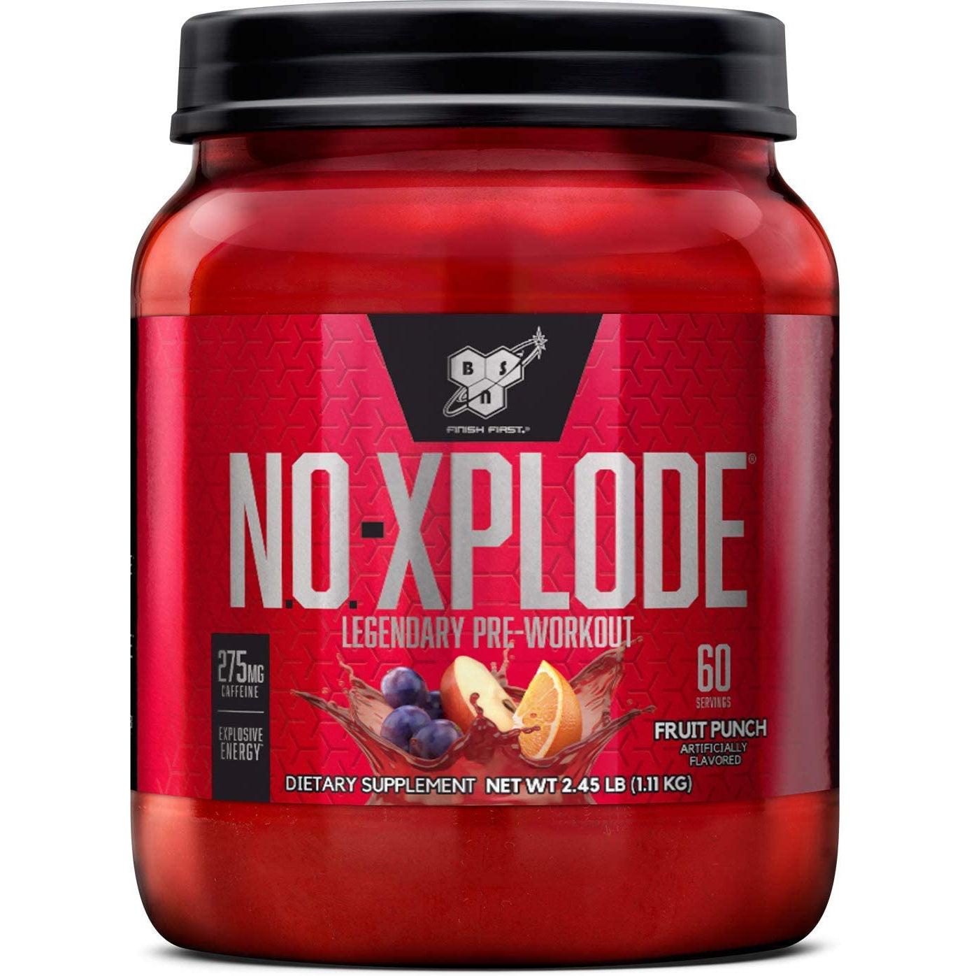 BSN N.O.-Xplode Pre-Workout-60 servings-Fruit Punch-N101 Nutrition