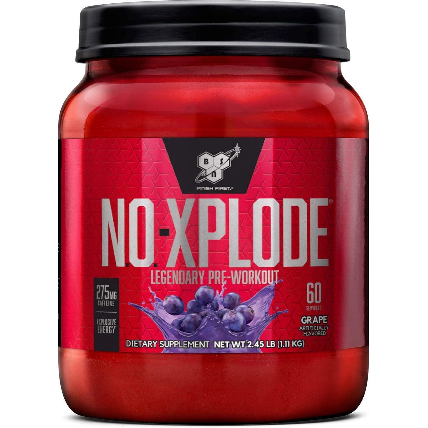 BSN N.O.-Xplode Pre-Workout-60 servings-Grape-N101 Nutrition