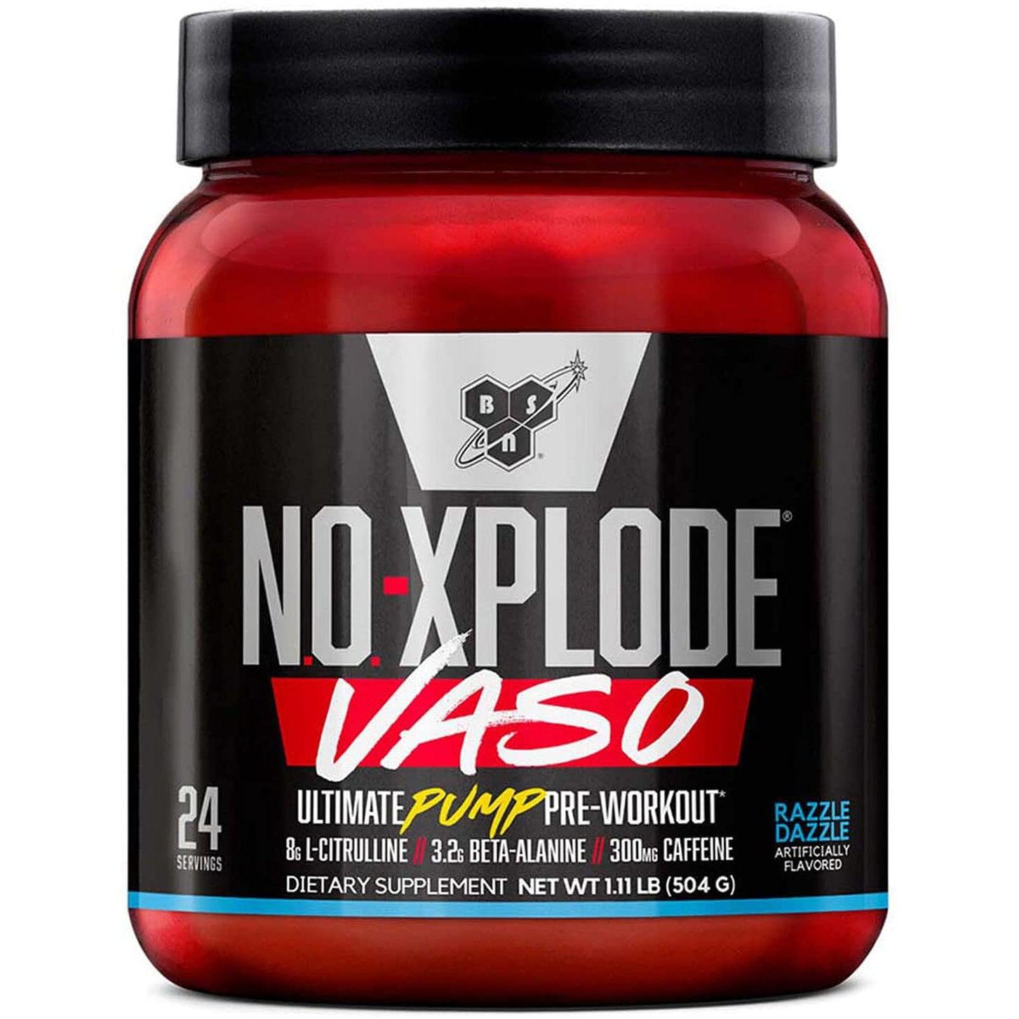 BSN N.O.-Xplode Vaso-24 servings-Razzle Dazzle-N101 Nutrition