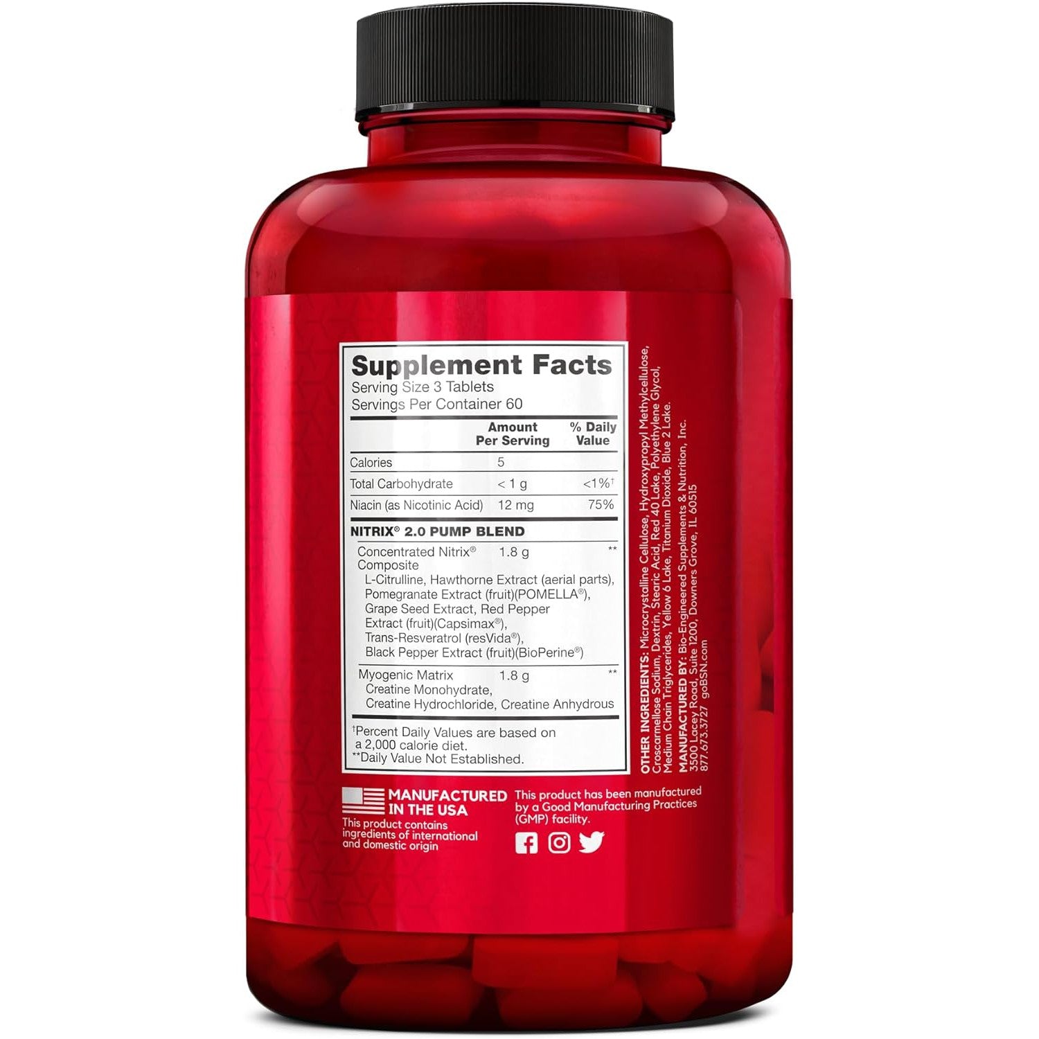 BSN Nitrix 2.0-N101 Nutrition