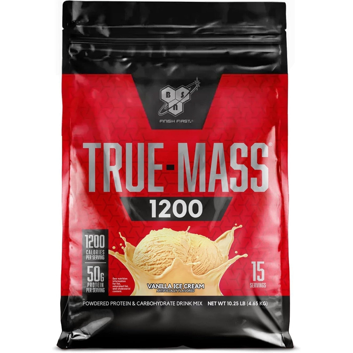 BSN True-Mass 1200-10 lbs-Vanilla Ice Cream-N101 Nutrition