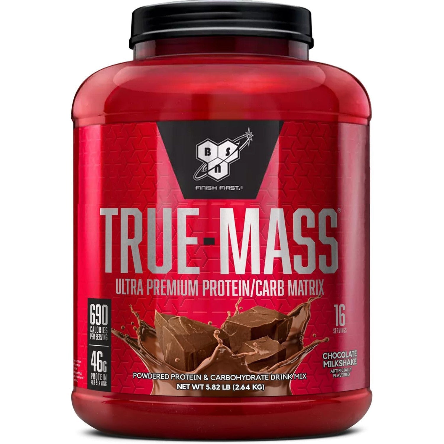 BSN True-Mass-16 servings (5.82 lbs)-Chocolate Milkshake-N101 Nutrition