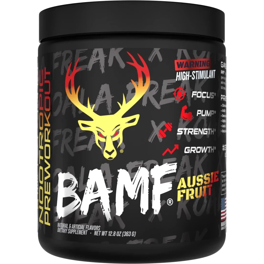 Bucked Up BAMF-30 servings-Koala Freak Aussie Fruit (Peach / Mango)-N101 Nutrition