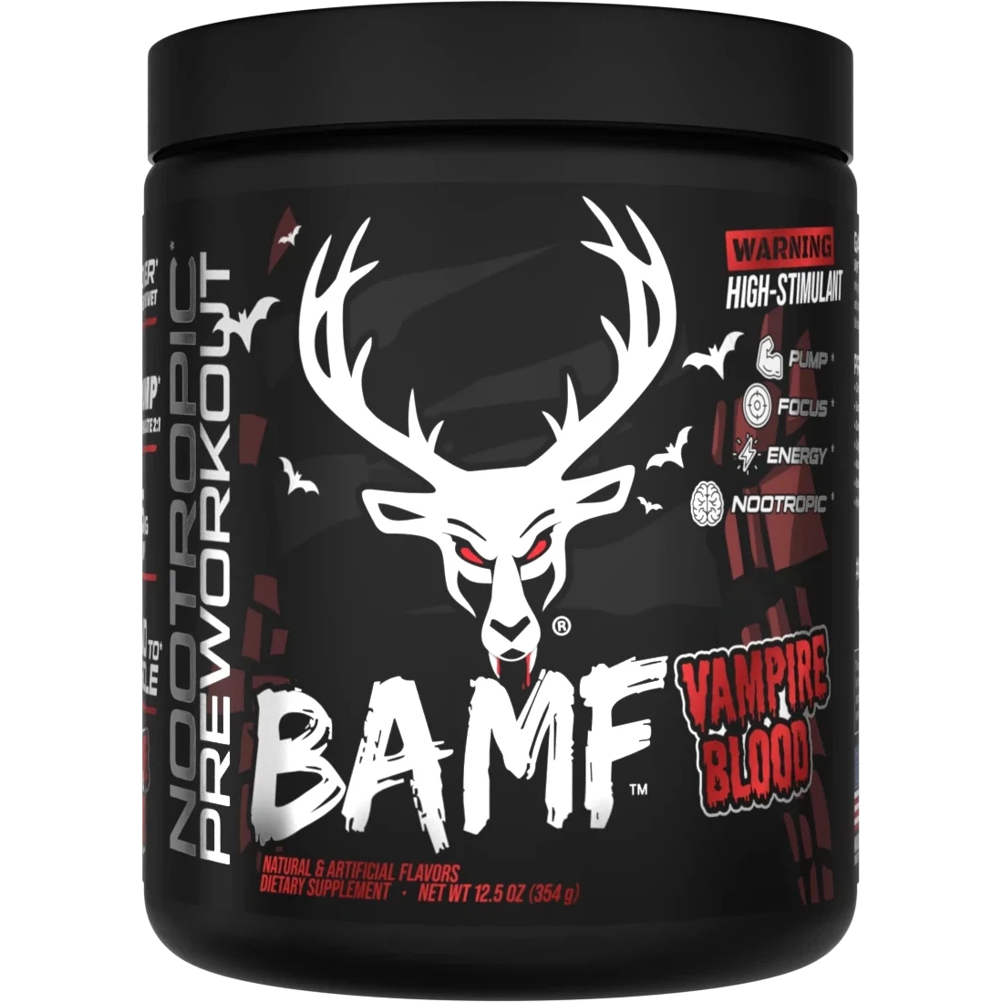 Bucked Up BAMF-30 servings-Vampire Blood Halloween Limited Edition-N101 Nutrition