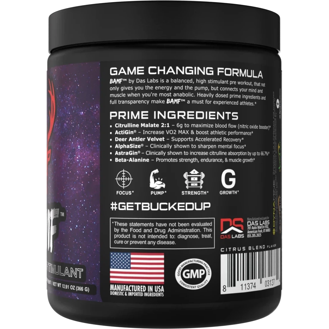 Bucked Up BAMF-N101 Nutrition